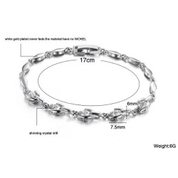 Einfach Zu Verwendendes Damenarmband Aus Platiniertem Titan