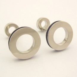 Runde Manschettenknöpfe Aus Titan Im Neuen Stil