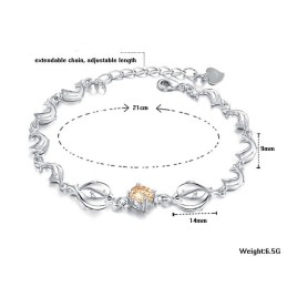 Die Königin Der Qualität Weibliches Delfin-Förmiges Platin-Beschichtetes Titan-Armband