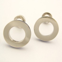 Runde Manschettenknöpfe Aus Titan Im Neuen Stil