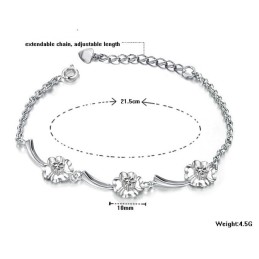 Qualität Und Quantität Gesichertes Weibliches Platin-Titan-Armband