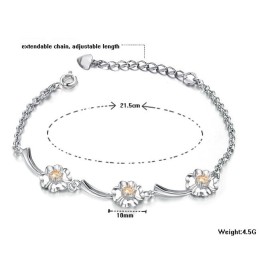 Qualität Und Quantität Gesichertes Weibliches Platin-Titan-Armband