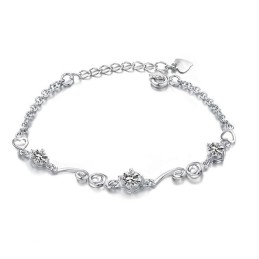 Qualität Und Quantität Gesichert Weibliche Platin Plating Titan Armband Mit Strass
