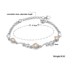 Qualität Und Quantität Gesichert Weibliche  g Titan Armband Mit Strass