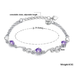 Qualität Und Quantität Gesichert Weibliche  g Titan Armband Mit Strass