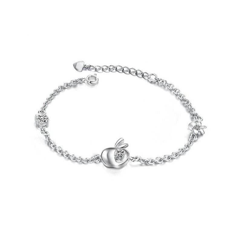 Zuverlässiger Ruf Weibliches Hohles Platin-Plattierungs-Titanarmband Mit Strass Zuverlässiger Ruf Weibliches Hohles Platin-Plattierungs-Titanarmband Mit Strass