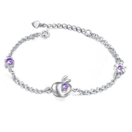 Zuverlässiger Ruf Weibliches Hohles Platin-Plattierungs-Titanarmband Mit Strass