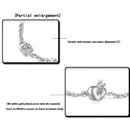 Zuverlässiger Ruf Weibliches Hohles Platin-Plattierungs-Titanarmband Mit Strass
