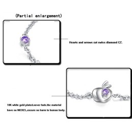 Zuverlässiger Ruf Weibliches Hohles Platin-Plattierungs-Titanarmband Mit Strass