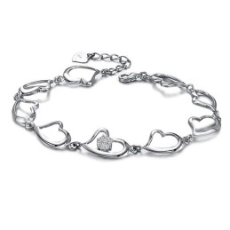 Qualität Und Quantität Gesichert Weibliche Sweetheart Platin Platinierung Titan Armband Mit Diamant