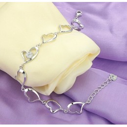 Qualität Und Quantität Gesichert Weibliche Sweetheart Platin Platinierung Titan Armband Mit Diamant