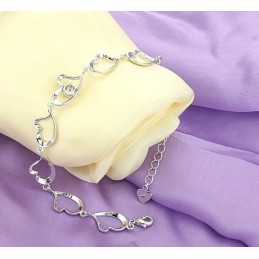 Qualität Und Quantität Gesichert Weibliche Sweetheart Platin Platinierung Titan Armband Mit Diamant