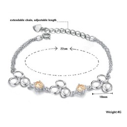 Große Auswahl An Damen-Armbändern Aus Farbechtem Platiniertem Titan
