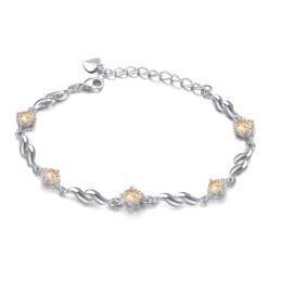 Zuverlässiger Ruf Weibliches Schönes Platin-Plattierungs-Titan-Armband
