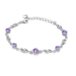Zuverlässiger Ruf Weibliches Schönes Platin-Plattierungs-Titan-Armband