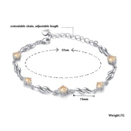 Zuverlässiger Ruf Weibliches Schönes Platin-Plattierungs-Titan-Armband
