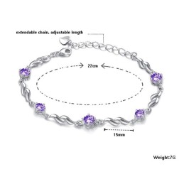 Zuverlässiger Ruf Weibliches Schönes Platin-Plattierungs-Titan-Armband