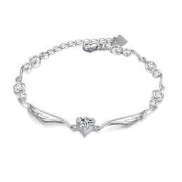 Platiniertes Titanarmband Für Damen Von Ausgezeichneter Qualität