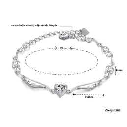 Platiniertes Titanarmband Für Damen Von Ausgezeichneter Qualität