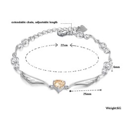 Platiniertes Titanarmband Für Damen Von Ausgezeichneter Qualität