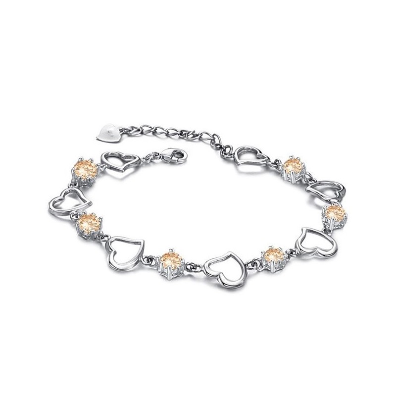 Die Königin Der Qualität Weibliches Sweetheart Platiniertes Titanarmband Mit Diamant Die Königin Der Qualität Weibliches Sweetheart Platiniertes Titanarmband Mit Diamant