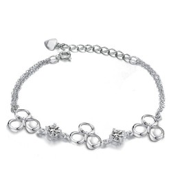 Qualität Und Quantität Gesichert Weibliche Platin Plating Titan Armband Mit Diamant