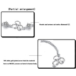 Qualität Und Quantität Gesichert Weibliche Platin Plating Titan Armband Mit Diamant