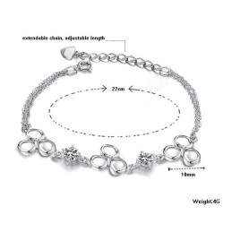Qualität Und Quantität Gesichert Weibliche Platin Plating Titan Armband Mit Diamant