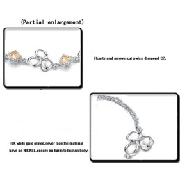 Qualität Und Quantität Gesichert Weibliche Platin Plating Titan Armband Mit Diamant