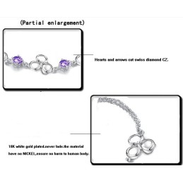 Qualität Und Quantität Gesichert Weibliche Platin Plating Titan Armband Mit Diamant