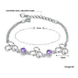 Qualität Und Quantität Gesichert Weibliche Platin Plating Titan Armband Mit Diamant