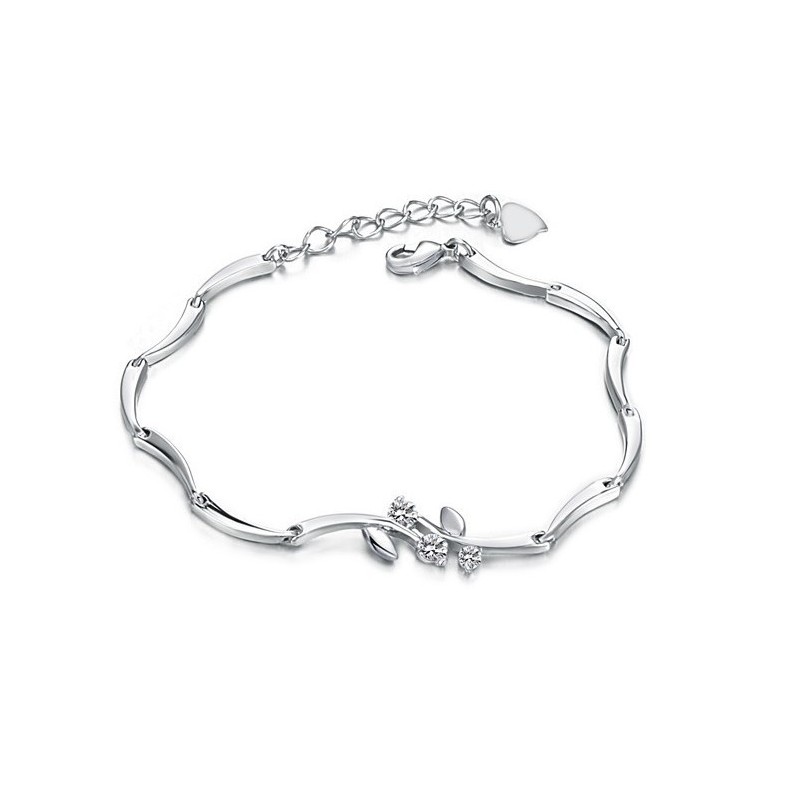 Weltweit Bekanntes Damenarmband Aus Platiniertem Titan Mit Diamant Weltweit Bekanntes Damenarmband Aus Platiniertem Titan Mit Diamant