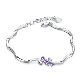 Weltweit Bekanntes Damenarmband Aus Platiniertem Titan Mit Diamant