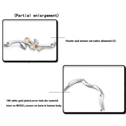 Weltweit Bekanntes Damenarmband Aus Platiniertem Titan Mit Diamant