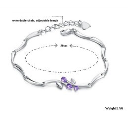Weltweit Bekanntes Damenarmband Aus Platiniertem Titan Mit Diamant