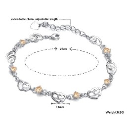 Langlebig Im Gebrauch Weibliches -Titan-Armband Mit Diamant