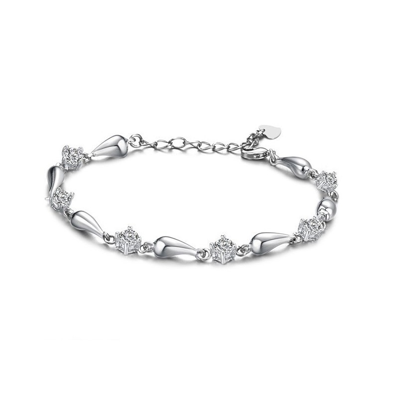 Qualität Und Quantität Gesichert Weibliche Platin Plating Titan Armband Mit Diamant Qualität Und Quantität Gesichert Weibliche Platin Plating Titan Armband Mit Diamant