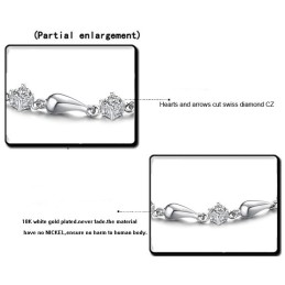 Qualität Und Quantität Gesichert Weibliche Platin Plating Titan Armband Mit Diamant