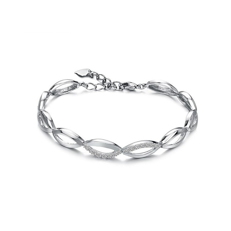 Die Königin Der Qualität Damen Platiniertes Titanarmband Mit Diamant Die Königin Der Qualität Damen Platiniertes Titanarmband Mit Diamant