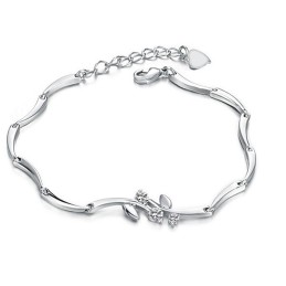 Qualität Und Quantität Gesichert Weibliche Platin Plating Titan Armband Mit Diamant