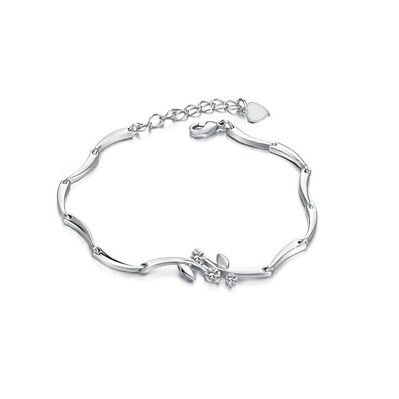 Qualität Und Quantität Gesichert Weibliche Platin Plating Titan Armband Mit Diamant Qualität Und Quantität Gesichert Weibliche Platin Plating Titan Armband Mit Diamant