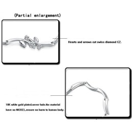 Qualität Und Quantität Gesichert Weibliche Platin Plating Titan Armband Mit Diamant