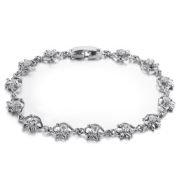 Weltweit Bekanntes Damenarmband Aus Platiniertem Titan