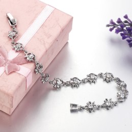 Weltweit Bekanntes Damenarmband Aus Platiniertem Titan
