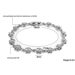 Weltweit Bekanntes Damenarmband Aus Platiniertem Titan