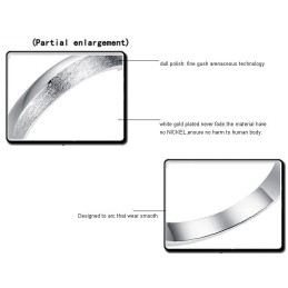 Weltweit Bekannter Platinierter Titanring Für Verliebte Mit Strass