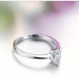 Qualität Und Quantität Gesichert Weibliche Platin Plating Titan Ring Mit Strass