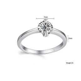 Qualität Und Quantität Gesichert Weibliche Platin Plating Titan Ring Mit Strass