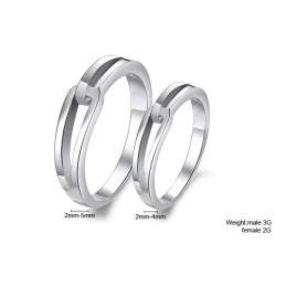 Qualität Und Quantität Gesichert Platinierter Titanring Für Liebhaber