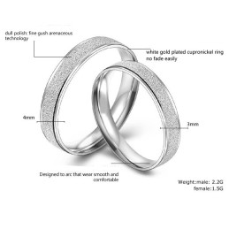 Einfach Zu Verwendender Platin-Titanring Aus Perlengarn Für Liebhaber